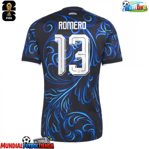 Camiseta Argentina Cristian Romero #13 Segunda Equipación Replica Mundial 2026 mangas cortas